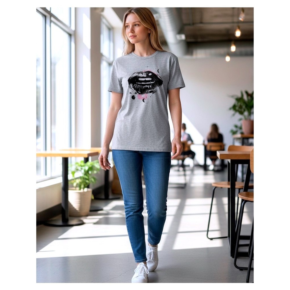 NWT Torrid Classic Fit Heritage Jersey Crew Tee Lips Graphic 1X